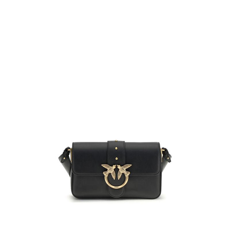 Black calf leather bos taurus shoulder bag-null