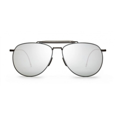 Gray titanium sunglasses, Grey, medium