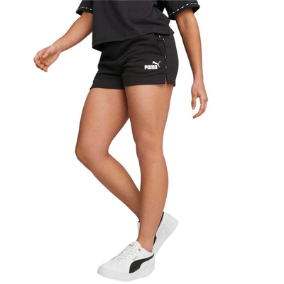 Power tape short womens, Black, medium