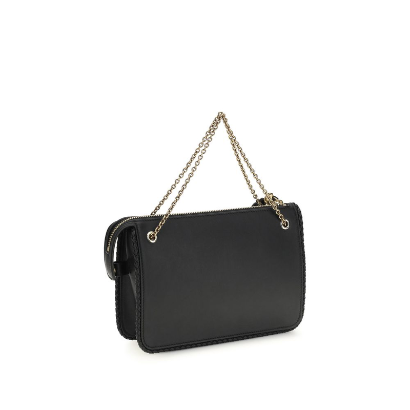 Black calf leather bos taurus clutch bag-null