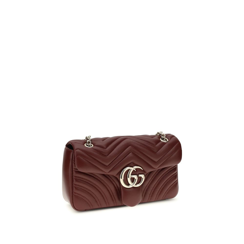Bordeaux calf leather bos taurus shoulder bag-null