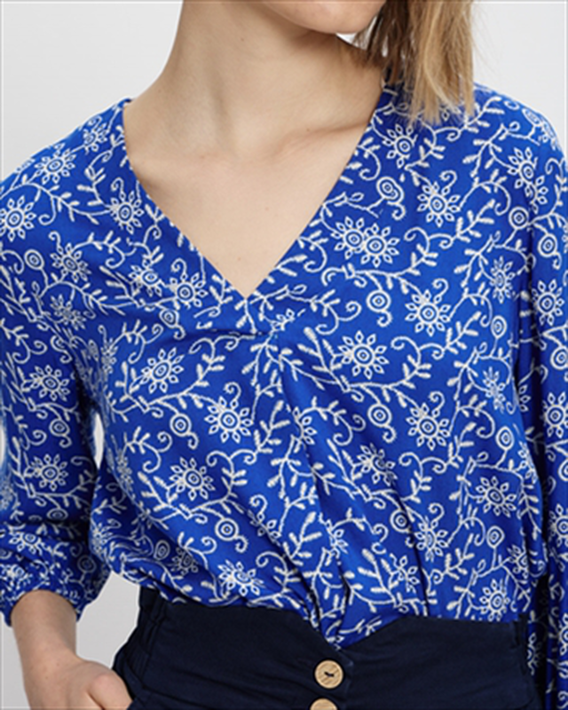 Blouse flower print-null