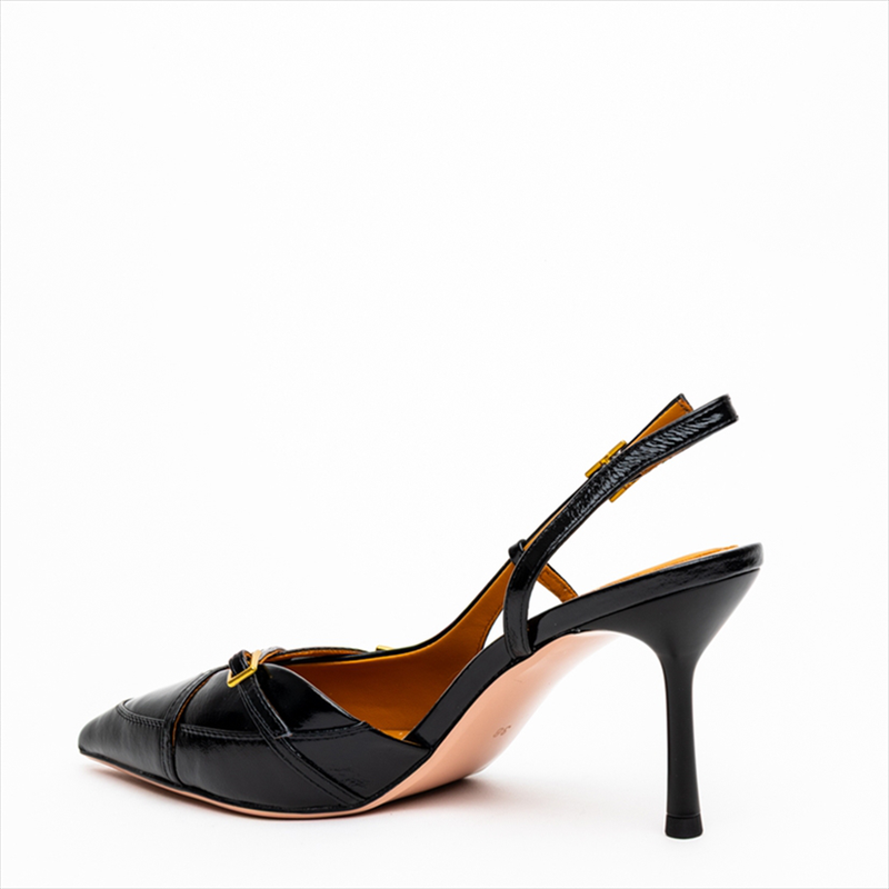 Product image: Nazeli chic buckle cross strap high heel slingback pumps-null