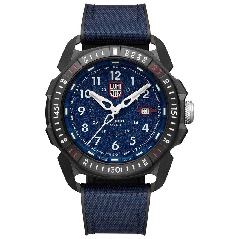Blue resin sport watch-null