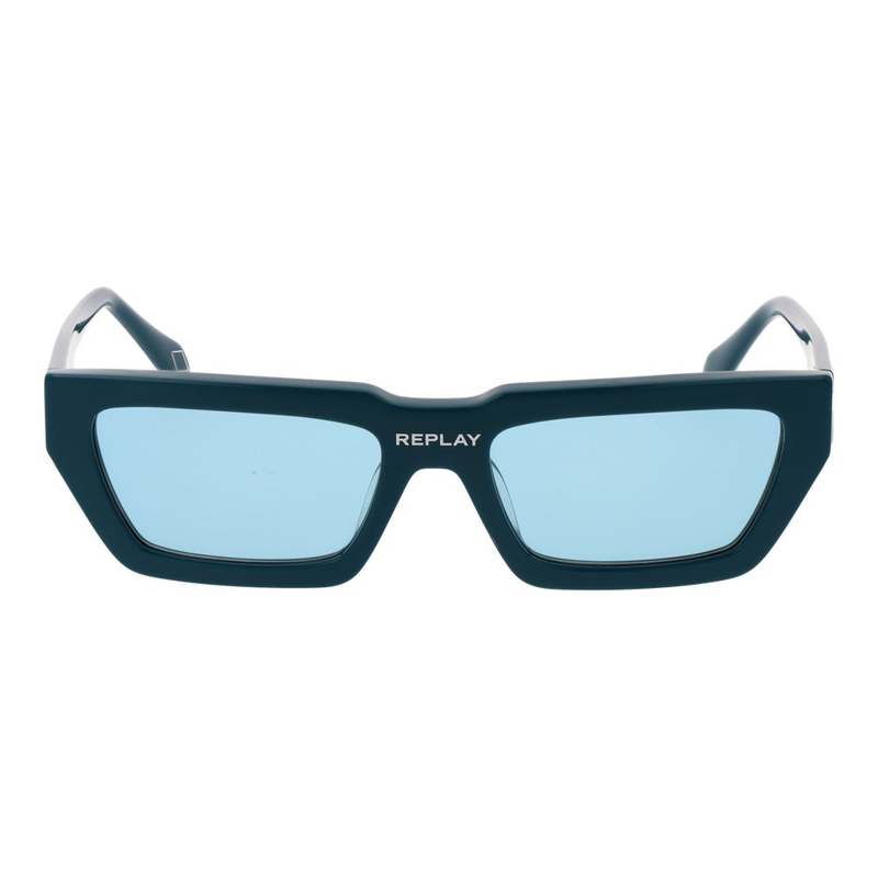 Turquoise plastic sunglasses-null