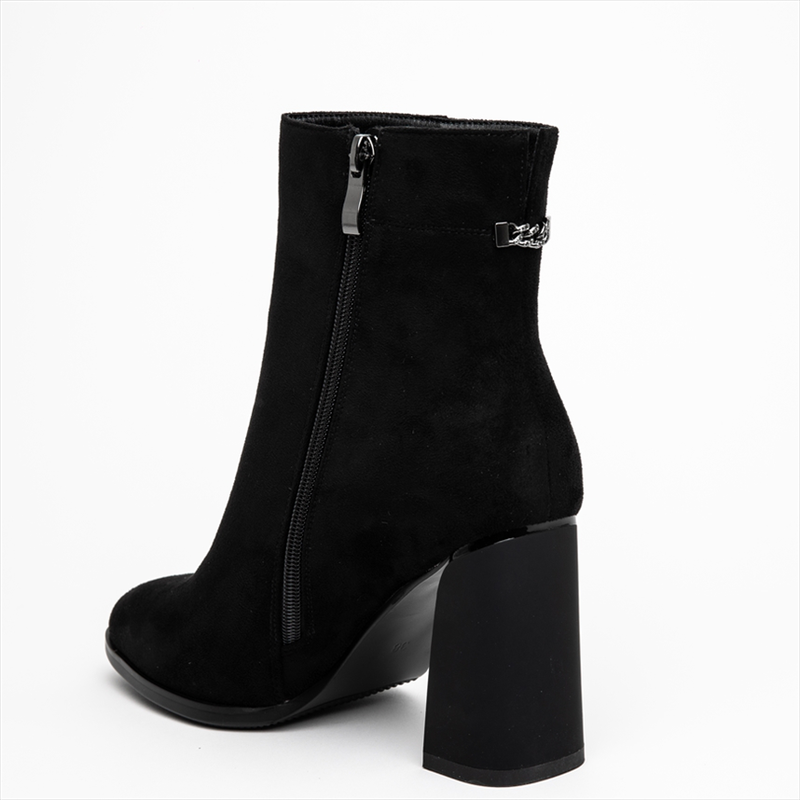 Miss belgini suedette high block heeled ankle boots-null