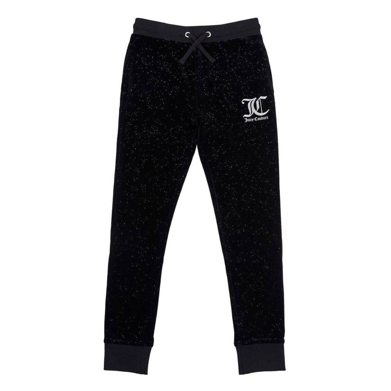 Girls glitter velour jogger-null