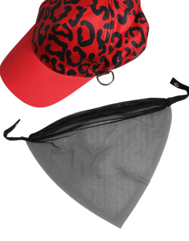 Red cotton 6 panels women baseball cap-null