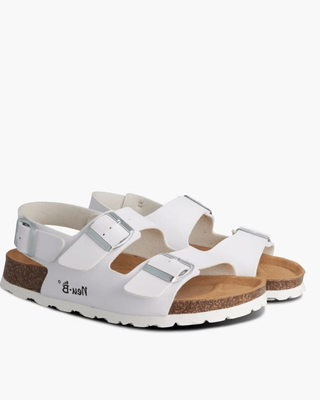 Neu b rin white unisex sandals, White, medium