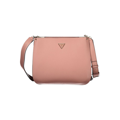 Rosa poliuretano women handbag, Pink, medium