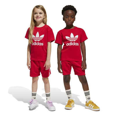 Adidas short tee set, Scarlet, medium