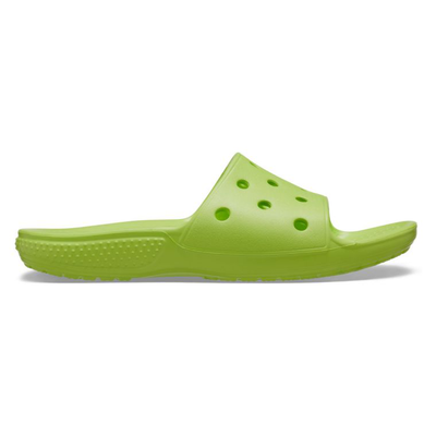 Crocs classic crocs slide kids, Green, medium