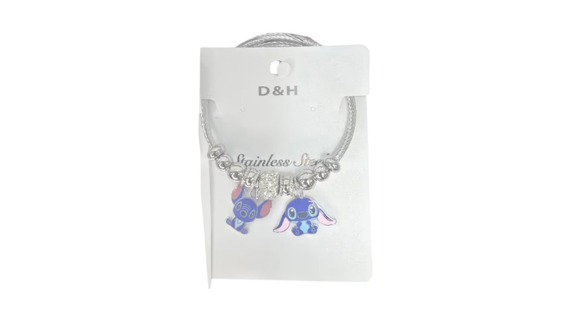 Pandora bracelet &ndash; stitch & angel (blue edition)-null