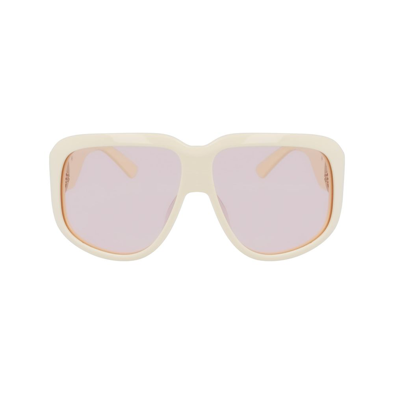 White acetate sunglasses-null