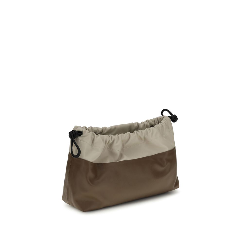 Brown calf leather bos taurus shoulder bag-null