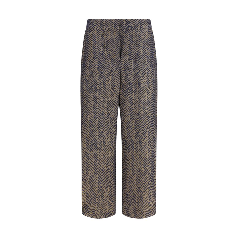 Brown viscose casual pants-null