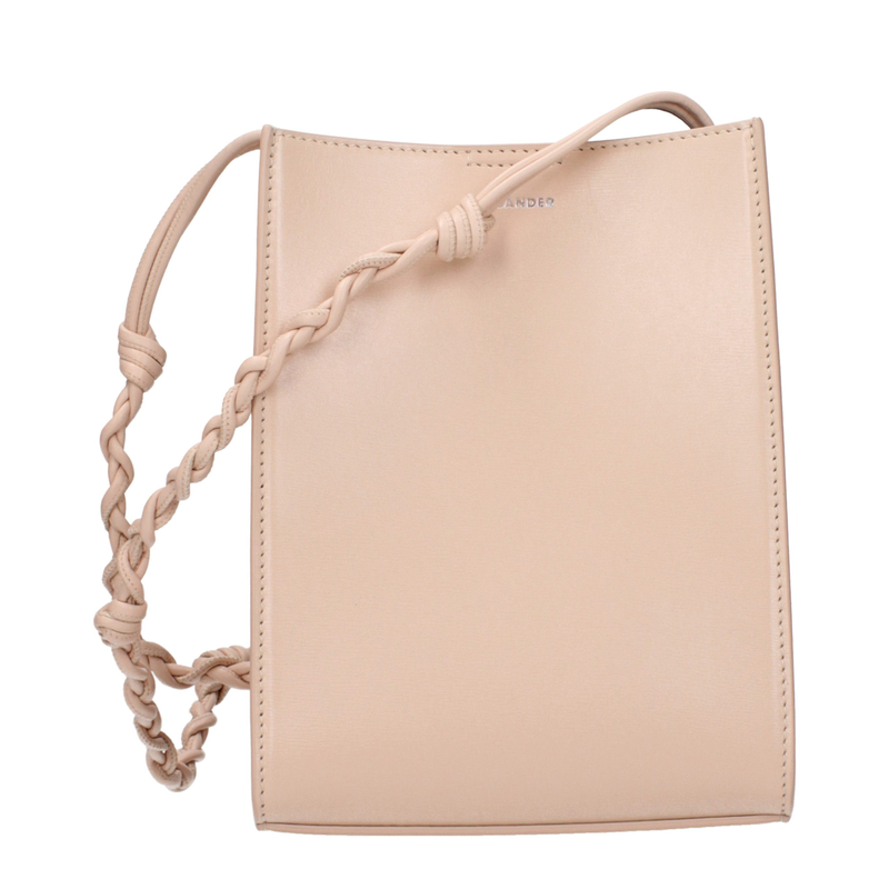 Pink leather crossbody bag-null