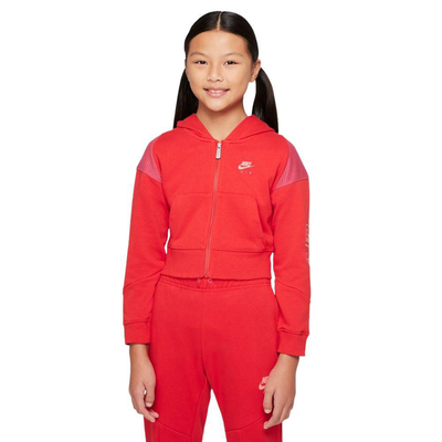 Nike sportswear girls french-terry full zip hoodie