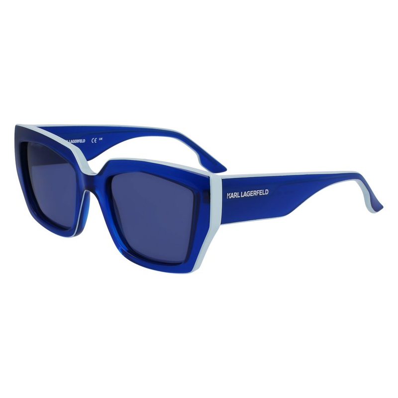 Blue injected sunglasses-null