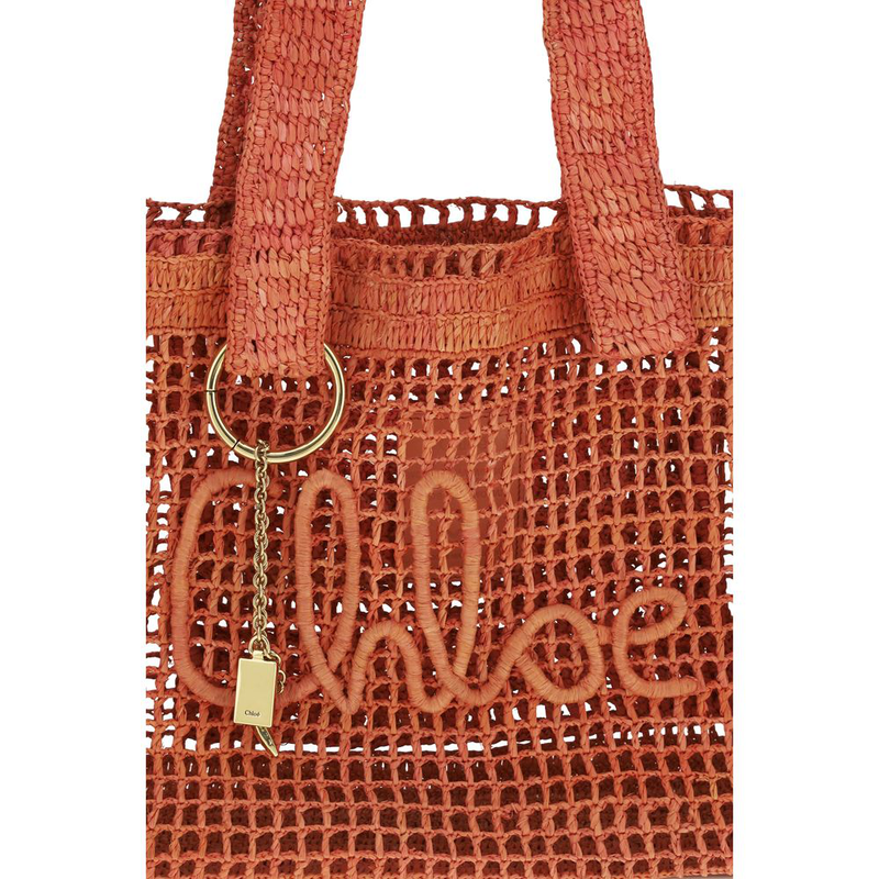 Multicolor raffia shoulder bag-null