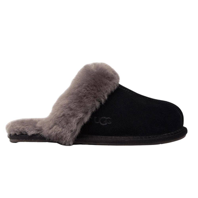 Scuffette II womens slipper, Black / Grey, medium