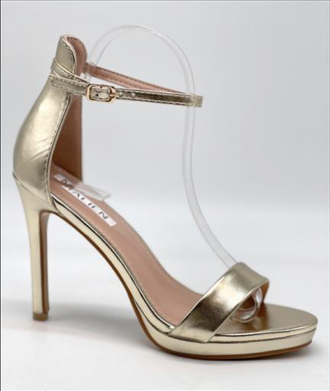 High heels sandal metallic image number null