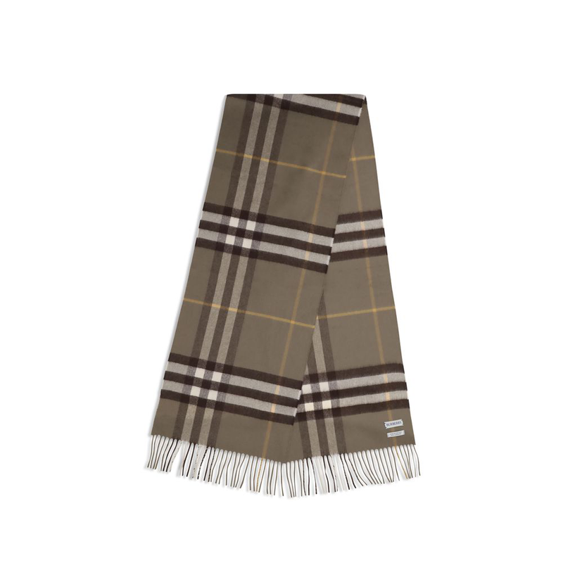 Brown cashmere scarf-null