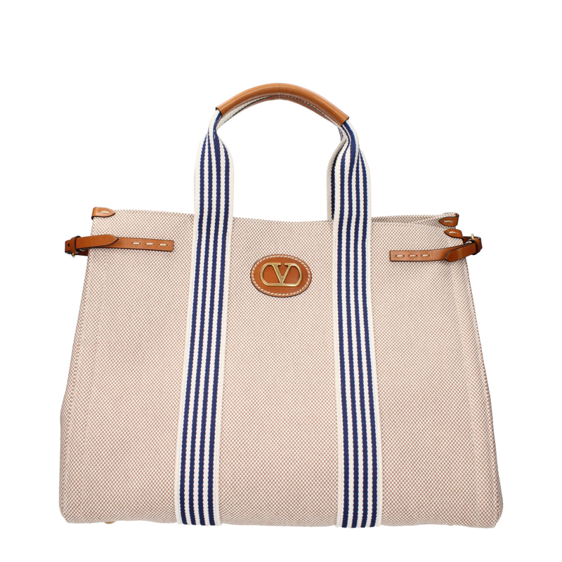 Beige fabric handbag-null