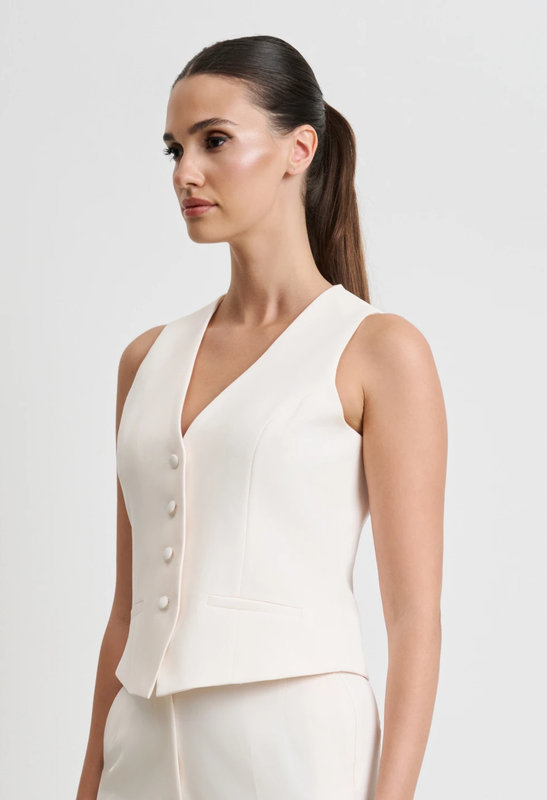 Vest by desiree - l , cream-null