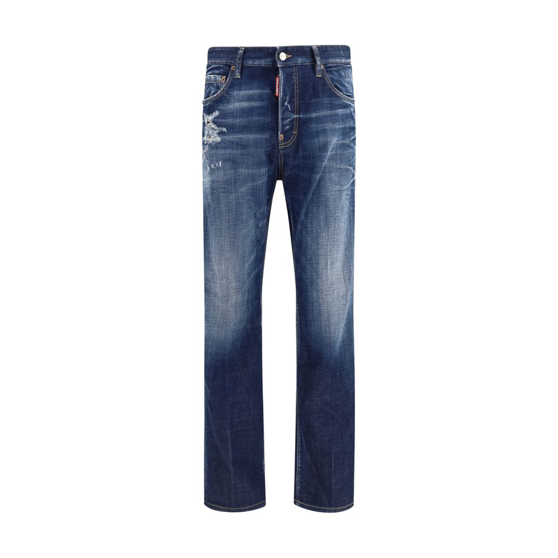 Blue cotton jeans denim-null