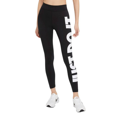Nike sportswear essentials graphic high-rise jdi leggings, Black / White, medium