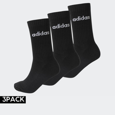 Linear crew 3pack, Black, medium