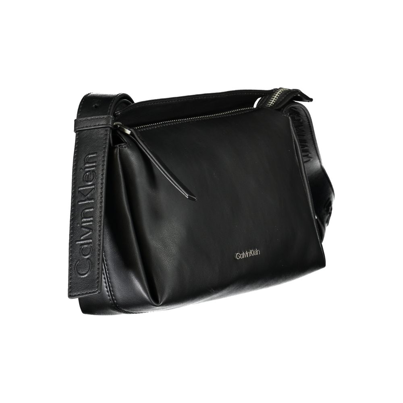 Black polyester women shoulder bag-null