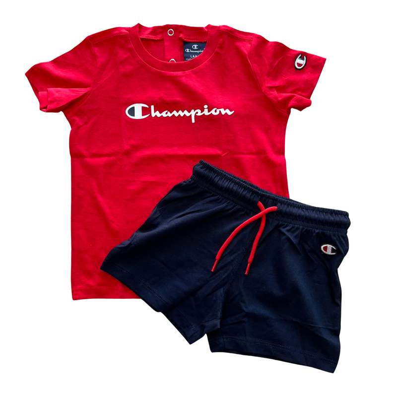 Champion toddler kids boys athletic set red 306782-rs032-null