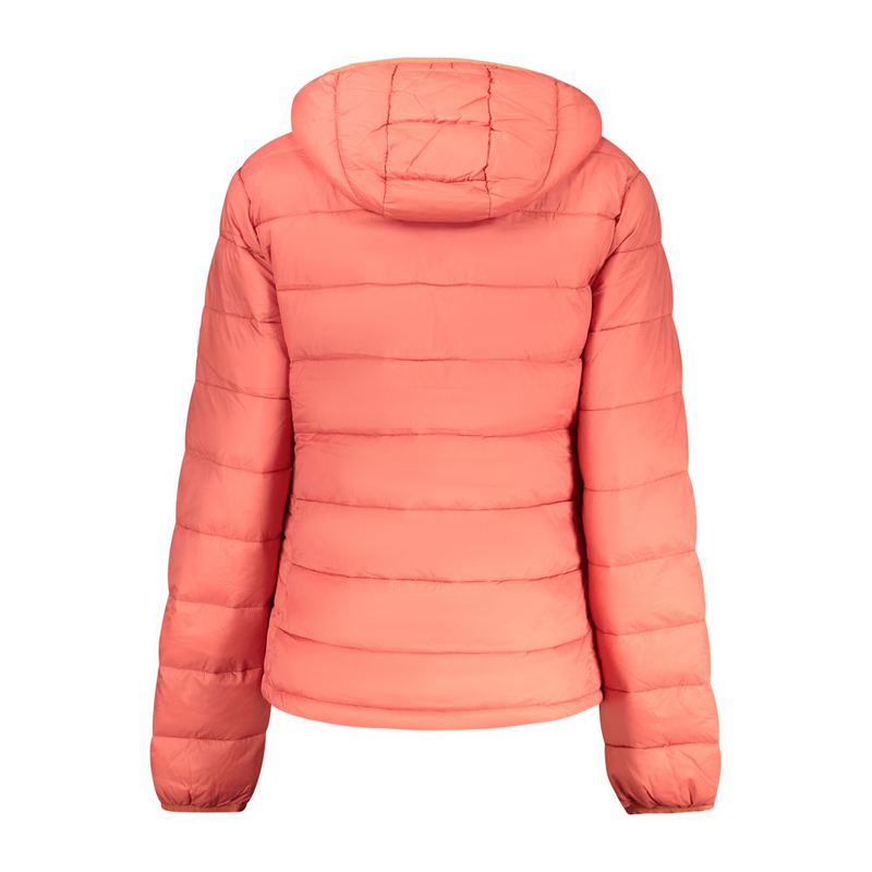 Red polyester women's jacket-null