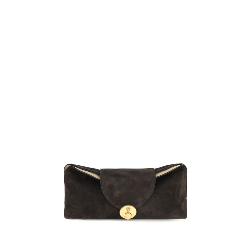 Brown calf leather bos taurus clutch bag-null