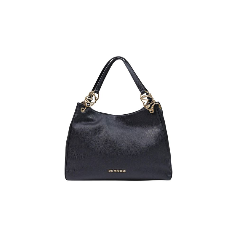 Black polyethylene handbag-null
