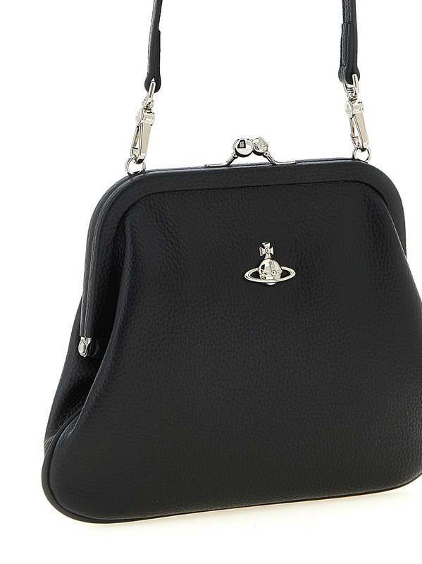 Black polyethylene clutch bag-null