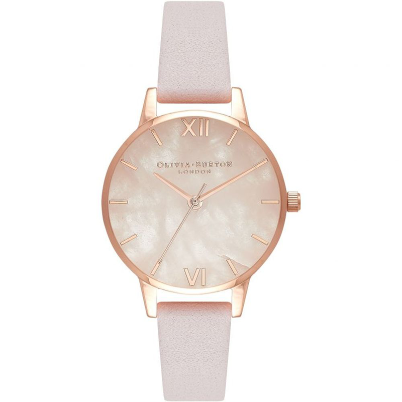 Multicolor artificial leather dress watch-null