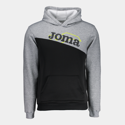 Park hoodie black melange grey, Grey Black, medium