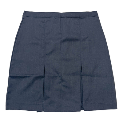 Gymnaseum school skirt with 2 pleats and closing zip