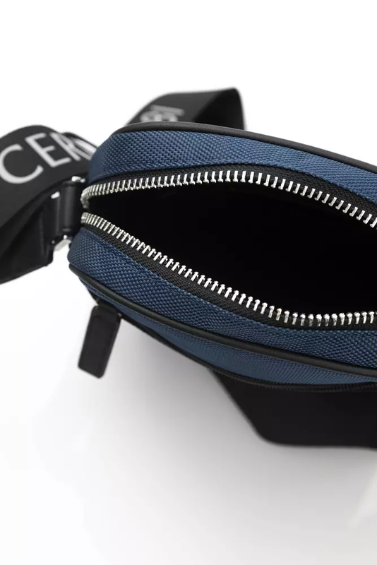 Blue nylon women crossbody bag-null