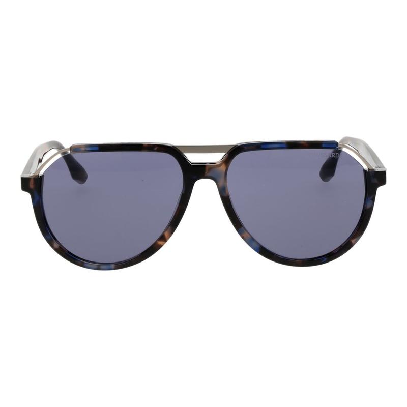 Brown acetate & stainless steel sunglasses-null