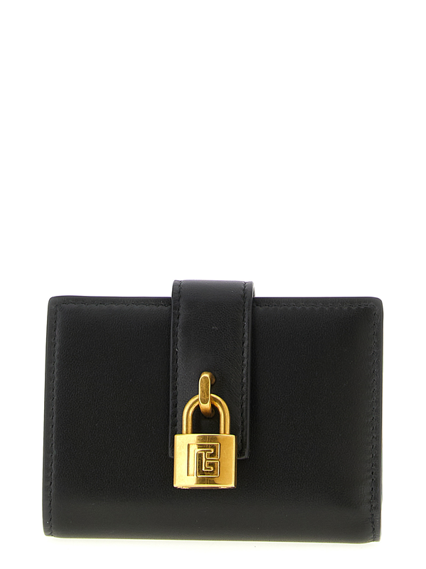 Black lamb leather cardholder-null