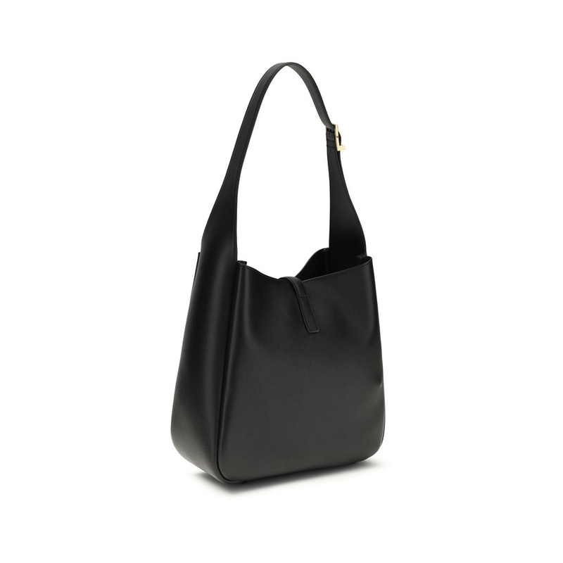 Black calf leather bos taurus shoulder bag-null