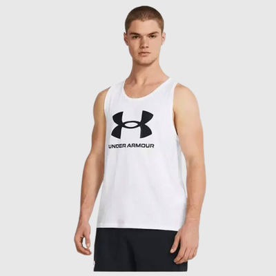 Sportstyle logo tank, White, medium