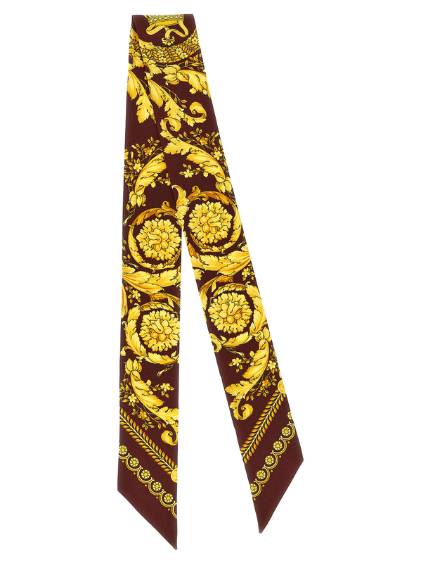 Multicolor silk foulard-null