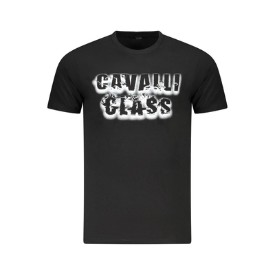 Black cotton mens t-shirt, Black, medium