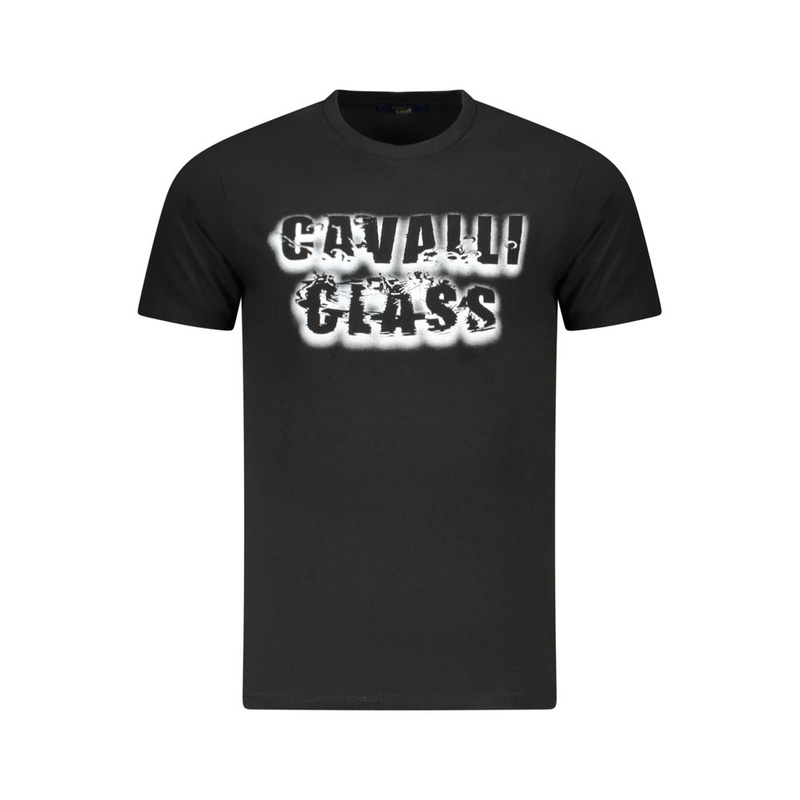 Black cotton mens t-shirt-null