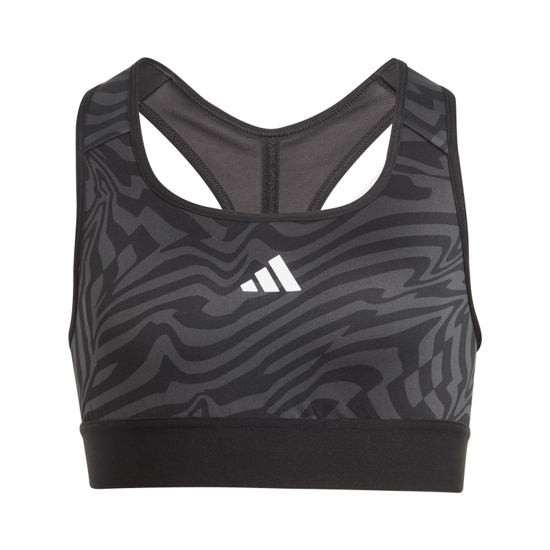 Product image: Adidas kids aeroready powerreact print padded sports bra (i-null